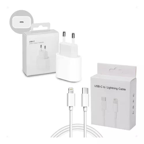 Combo Cargador + Cable Apple (Replica)